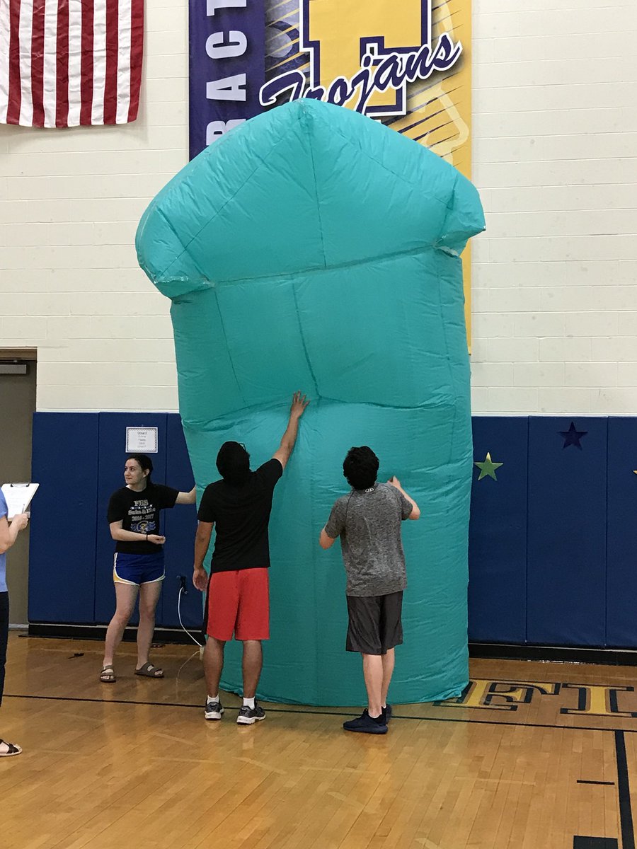kouwenga's tweet photo. It may have taken solving radical equations, but the giant inflatables were amazing.  More pictures to come.  #FCSIncubator https://t.co/7KMw3Bx6Pf