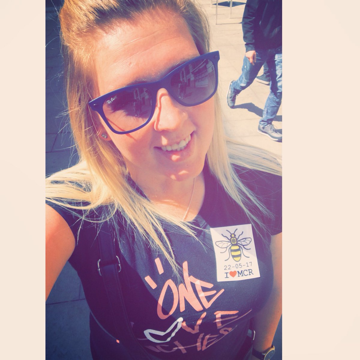 The sun is shining on #MyBeautifulCity to remember our #22angels and everyone physically and psychologically effected by the events of last year.All I wanna say is #LookAtUsNow #ACityUnited #WeAreManchester you will NOT break us #WeKeepSmiling #WeKeepSinging #MANCHESTER❤️💙 https://t.co/DEaH257cOm