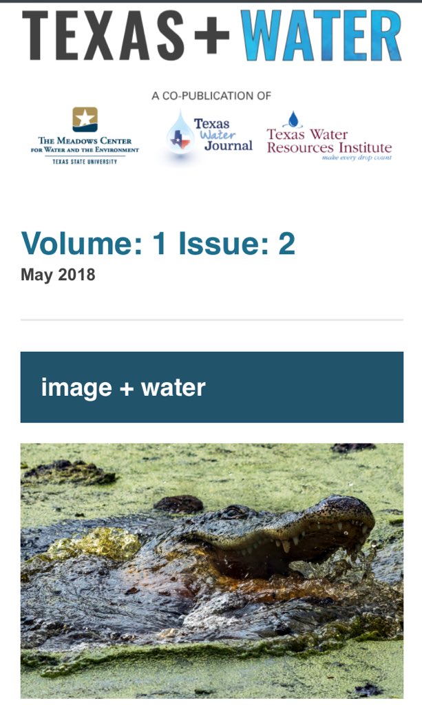 TexasPlusWater's tweet image. NEW! @TexasPlusWater publishes Volume 1, Issue 2. Read it here: mailchi.mp/texaspluswater… #txwater