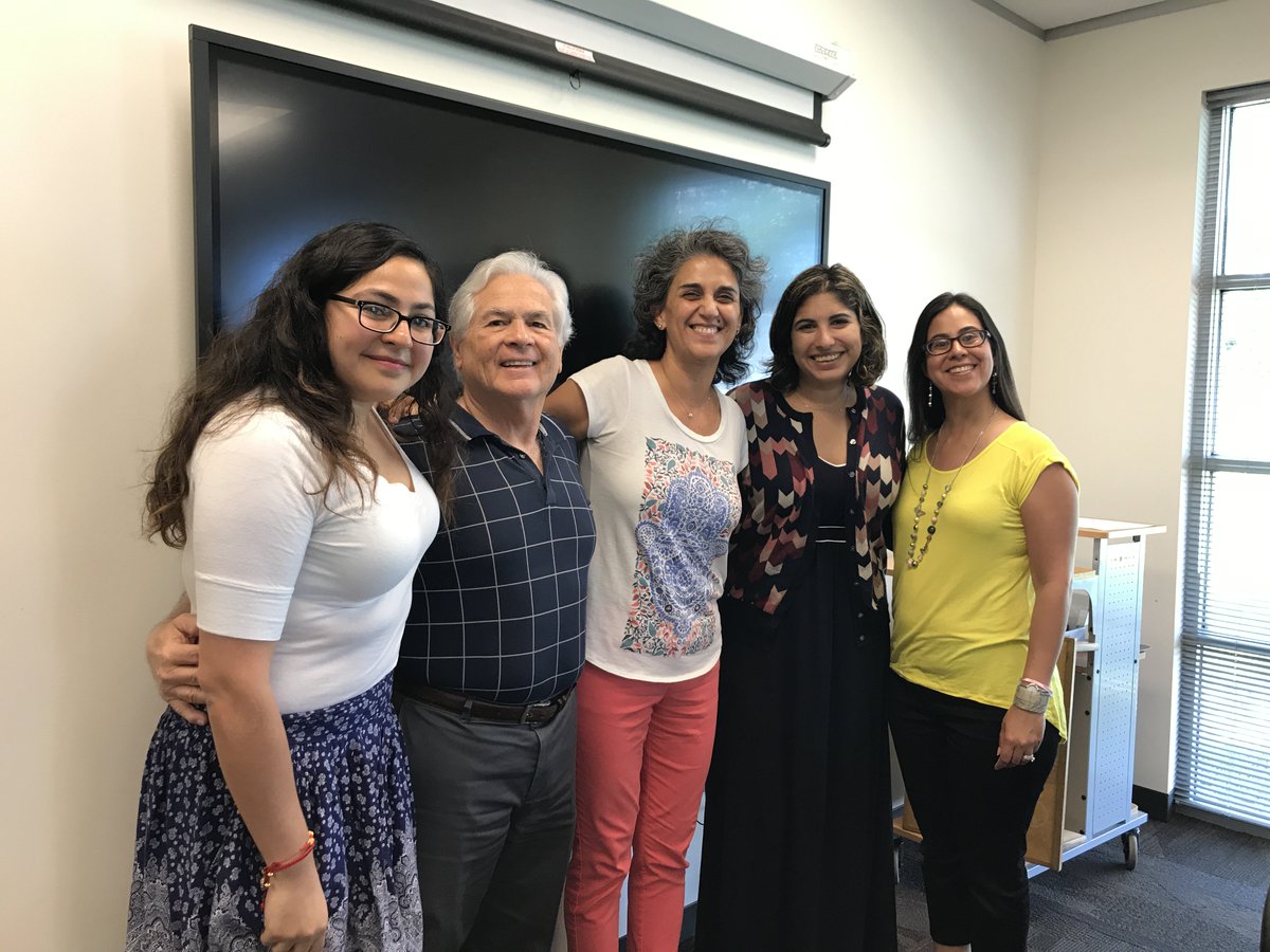 APPRecovery's tweet image. We were so happy to welcome @roopikarisam to @artepublico. From L to R: @sferna109, Nicolás Kanellos, @gbaezaventura, @roopikarisam and @LGauth19 #usldh #pocoDH #digitalhumanities