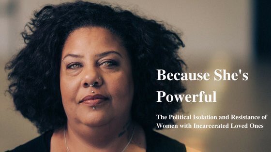 “#BecauseShesPowerful by @essie4justice makes absolutely clear that #MassIncarceration is among the greatest causes of the disparities women, especially WOC, collectively face to achieve full access to the opportunities society holds.“ @MsTeresaYounger becauseshespowerful.org