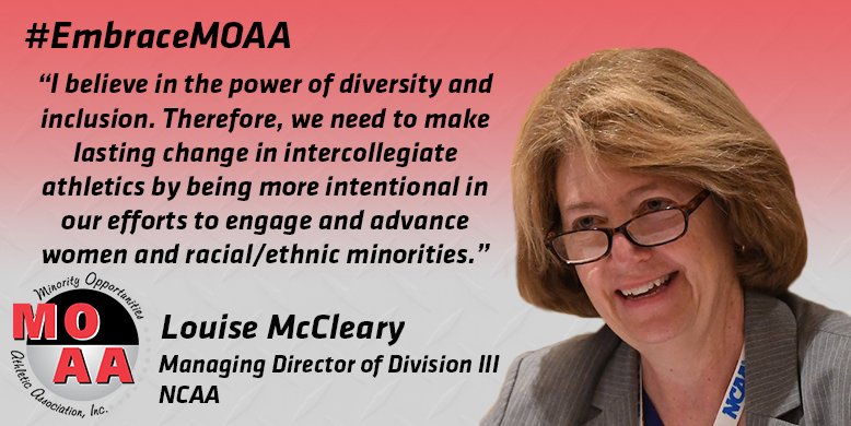 MOAADiversity1's tweet photo. The #EmbraceMOAA Quote of the Week is from Louise McCleary, Managing Director of @NCAADIII 

What do you think? Reply to this tweet with your comments and thoughts or join the conversation on the MOAA Community: https://t.co/L35QzcN1id https://t.co/Q2H60AYcYj