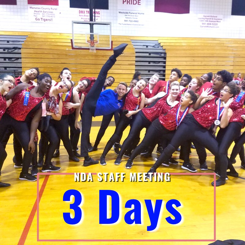 Only 3 more days until the NDA summer begins!! Who will I see at camp this year?! #NDAcamp #NDAmemories #theworkisworthit