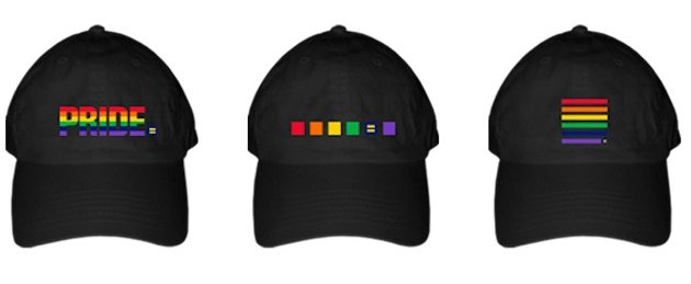 Pride hat options for voting purposes.