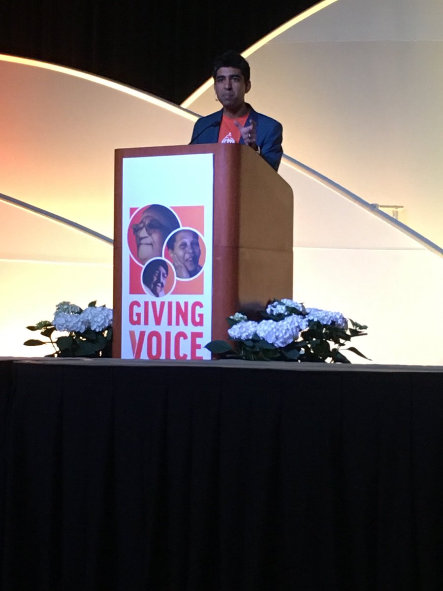 Need Shah MD at the 63rd ACNM annual meeting plenary session. Love how he presents the evidence for the need for midwifery care!!