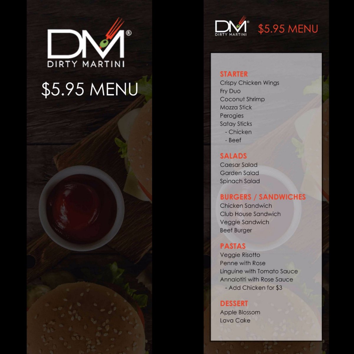DM_Whitby's tweet image. There's a new MENU in town. Fridays now come with savings. Everything on the menu is $5.95. Which means eat more spend less.

This promotional menu is available only on Fridays. Reservations are highly recommended.

RESERVE FOR THIS FRIDAY: 905.668.3030
75 Consumers Drive, Whitby
