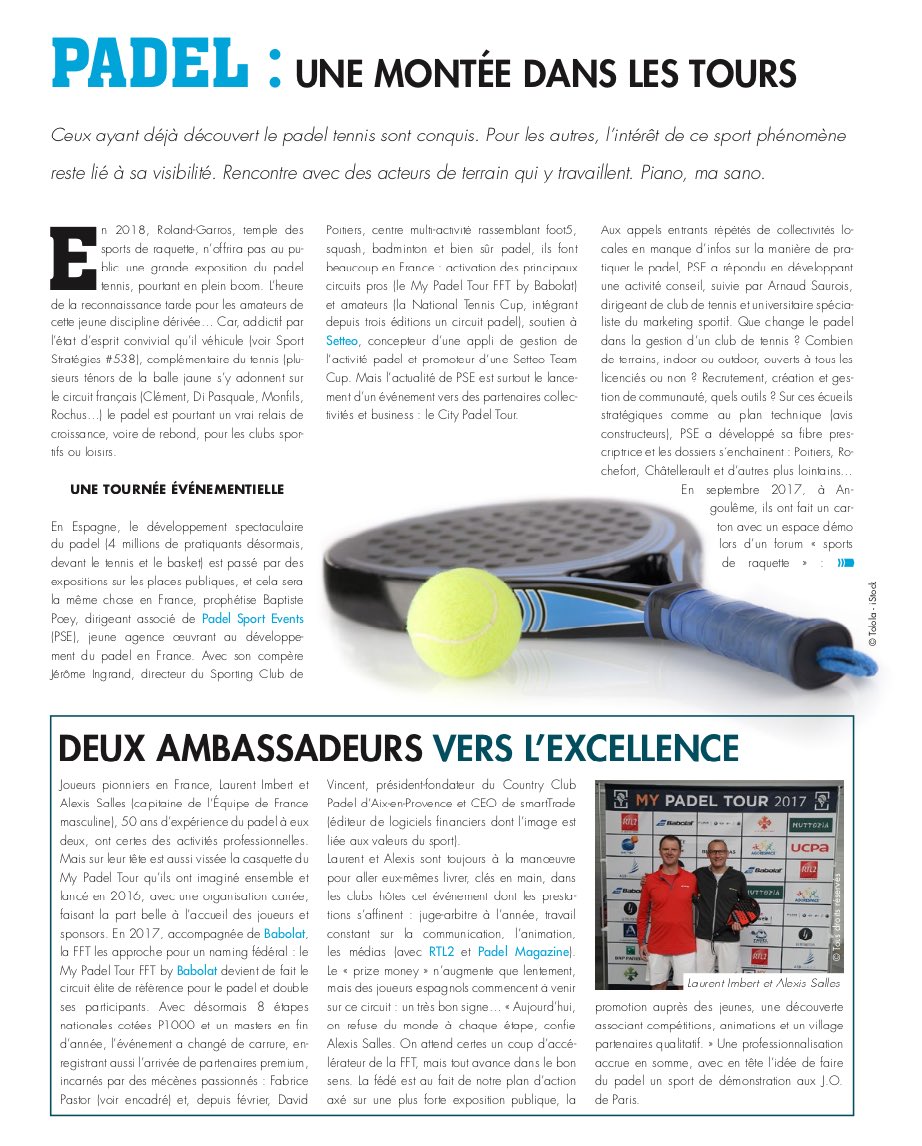 padel_events's tweet photo. @SportStrategies nous a devancé en communiquant sur le projet "City Padel Tour". D'ici peu, une communication "officielle" de PSE sur les détails du projet sera publiée. En attendant lisez l'article, il ne parle pas que de nous et il est très bien.. #padel https://t.co/tHxd1vIhg9