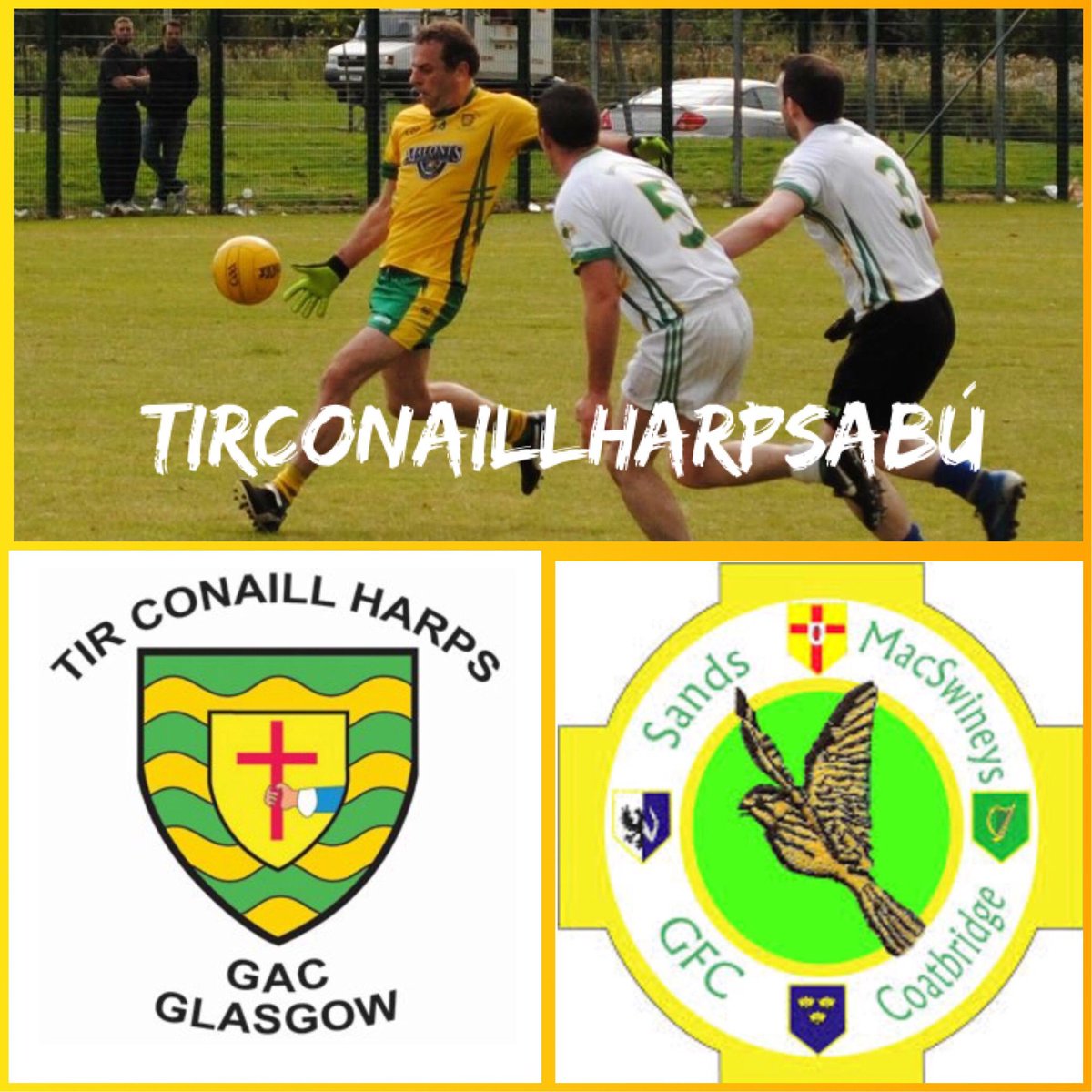 Good luck to our Juniors playing against Sands McSwineys in their latest league encounter this evening at St Ambrose High School Coatbridge. Any support for the boys would be greatly appreciated. Throw in 19:30pm. #tirconaillharpsabú