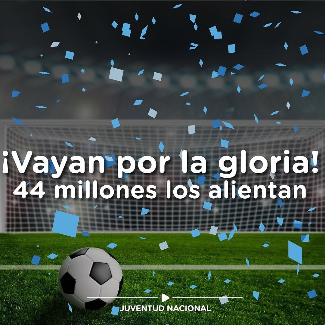 jovenesprosj's tweet photo. Vamos, vamos, Argentina. Vamos, vamos a ganar, que esta banda sanjuanina, no te deja, no te deja, de alentar 🎶 🇦🇷 #ElAlientoDeTodos https://t.co/bEQ5Wi3VIU
