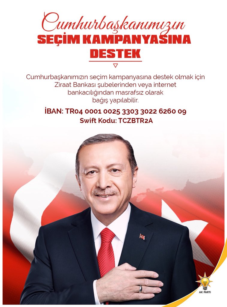 Büyük ve güçlü Türkiye yolunda Sayın Cumhurbaşkanımızın seçim kampanyasına #SendeDestekOl