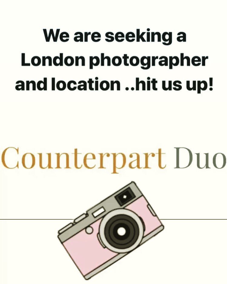 Looking for a London photographer and location for our first photoshoot. Suggestions very welcome! #hitusup #photographerneeded #londonlocation #singers #website #photoshoot