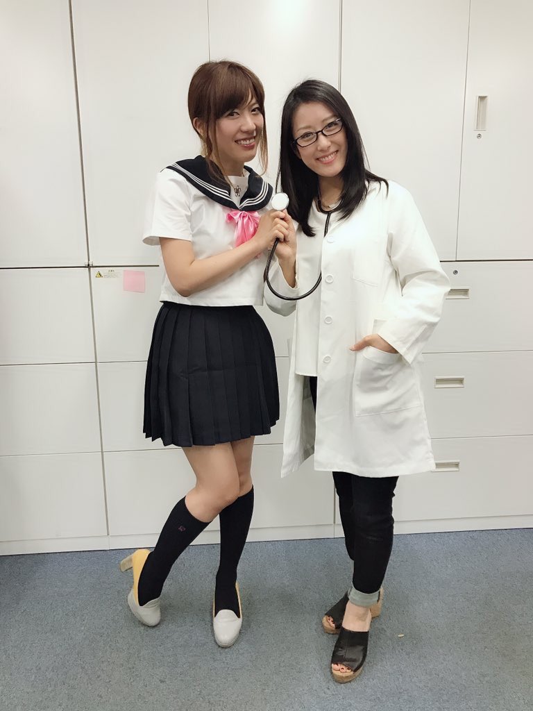 三橋玲子 V Twitter 成田ゆうこさんと一緒に撮影してきましたー コスプレペア笑