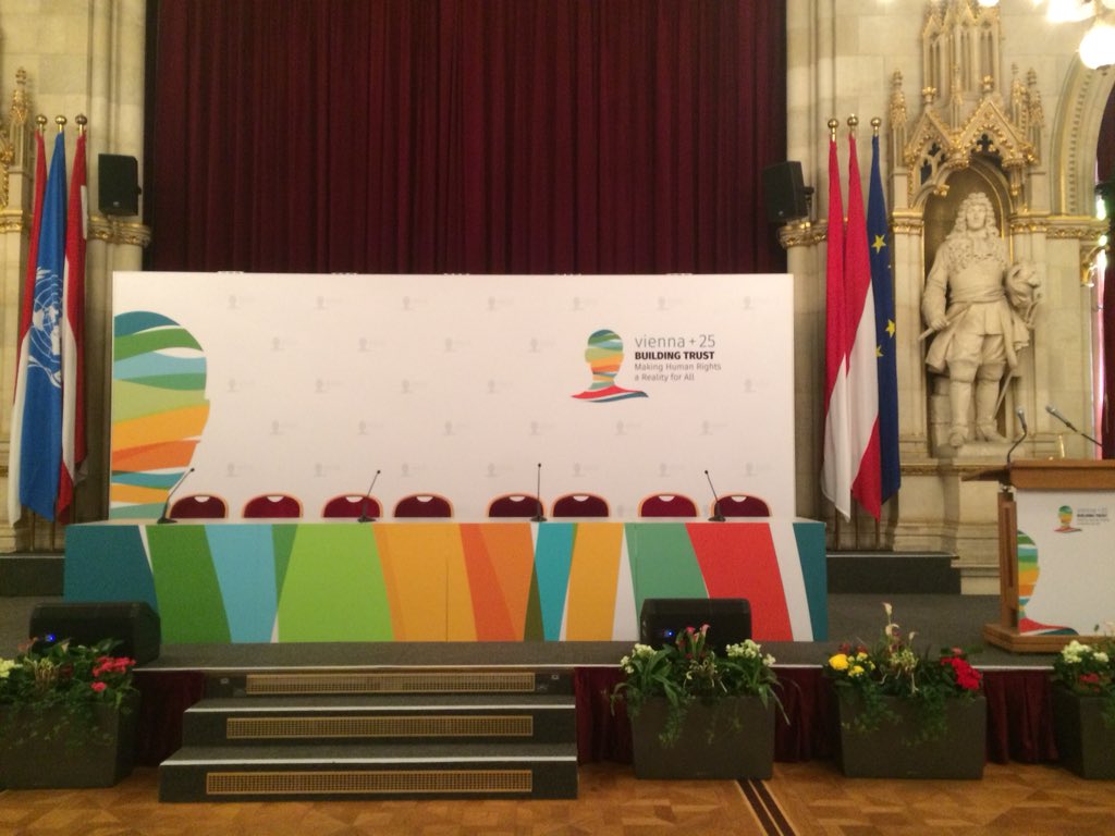 MFA_Austria's tweet photo. Heute findet im Wiener Rathaus die Konferenz „Vienna+25: Building Trust – Making Human Rights a Reality for All“ statt. #vienna25 Weitere Informationen zur Konferenz und zum Programm erhalten Sie online unter: https://t.co/ETvVOa0eeH https://t.co/bYIJ7g6Vo8