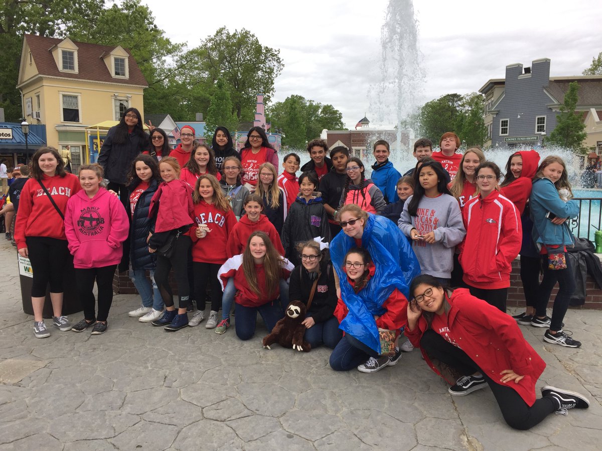 Antrim Sr. Band &amp; Chorus at Six Flags after performance at High Note Music Festivals this past Friday! @ghaschool <a href="/ptbeachsuper/">Will Smith</a>