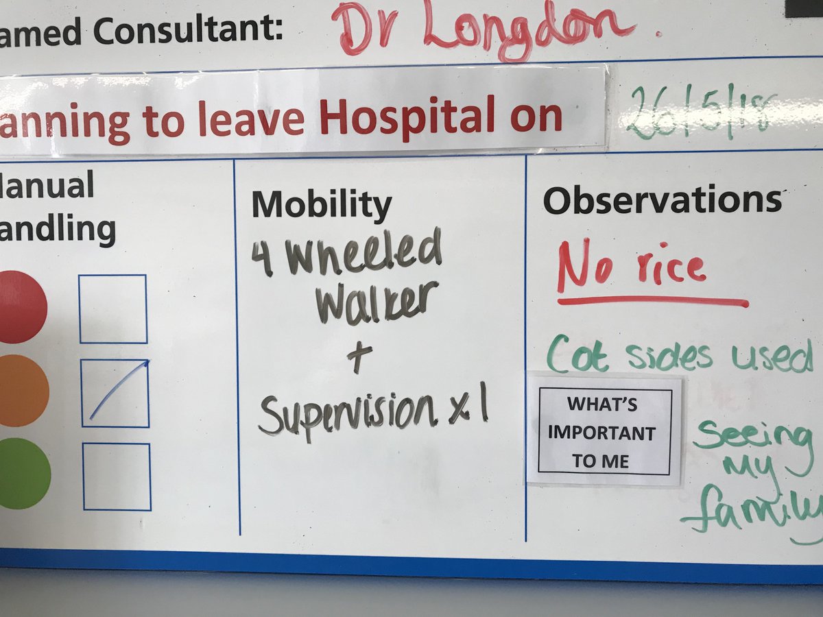 Getting to know our patients wishes with “ What’s important to me “ added to our back boards <a href="/RCHTWeCare/">Royal Cornwall Hospitals NHS Trust</a>