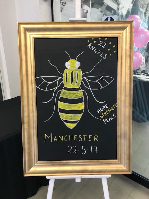 TheSoapworks's tweet image. Thank you so much to @22BeesProject for our beautiful tribute in memory of the 22 people who tragically lost their lives in last year’s terrible attack. Such a positive spirit here and we are very proud of our strong community spirit 🐝🐝🐝