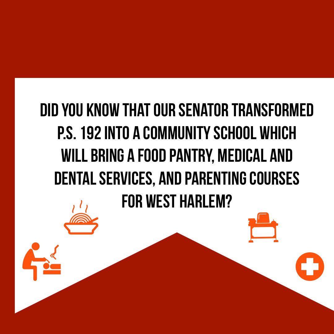 marisolalny's tweet image. Did you know that our senator fought for $200 million to increase the number of community schools that provide free medical care, afterschool programming, and food pantries? #district31 #togetherweprogress #afterschoolprogramming #foodpantries #medicalcare