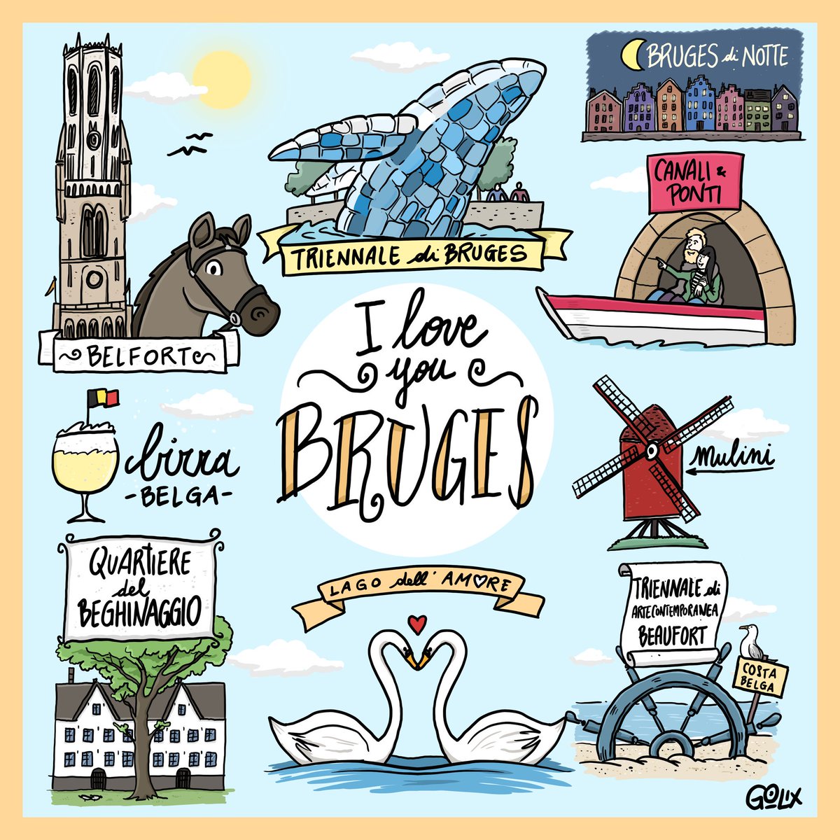 💞I Love You Bruges💞 C'è un luogo di cui sono perdutamente innamorato. Un luogo che ho visitato talmente tante volte che non mi ricordo più quante. Questo luogo è un luogo magico.
Il suo nome?
#Bruges! @turismofiandre