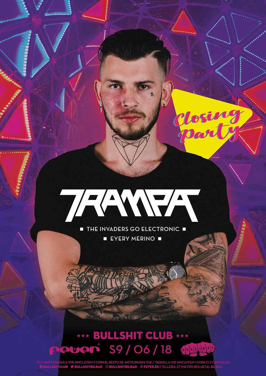 Bullshiteros 👊👊 El invitado para la Closing Party del 9 de junio es <a href="/TrampaMusic/">Trampa</a> 🔥🔥🔥🔥RT y gana una invitación doble!