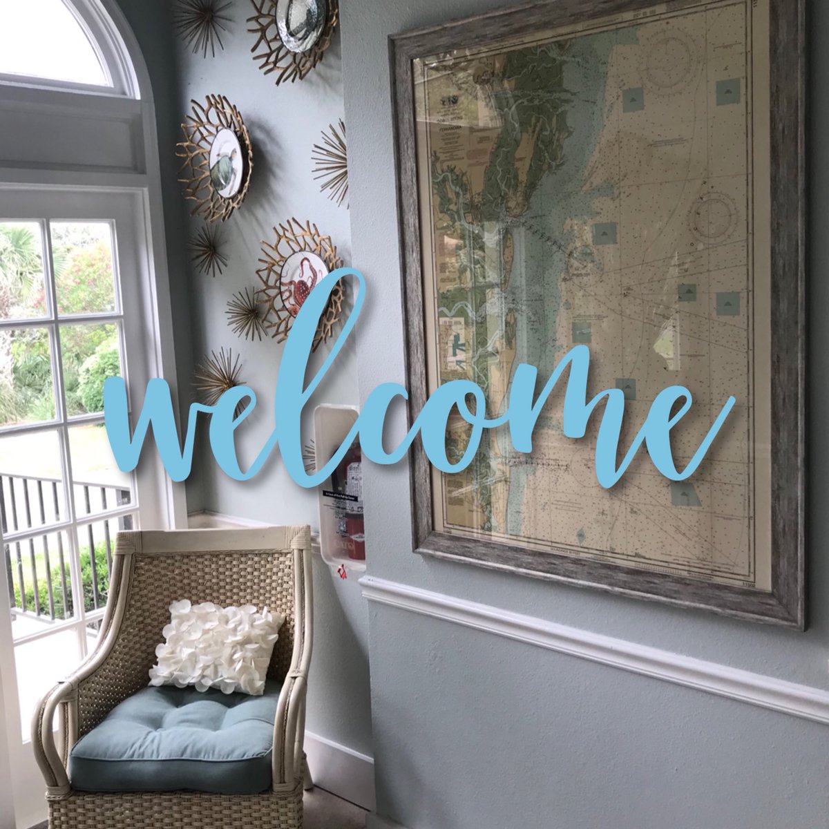 CappriceKitchen's tweet image. Welcome home to this #inviting beach front #quadplex! I like how a map of #AmeliaIsland was incorporated into the #decor. 🌴😍

#ameliaislandliving