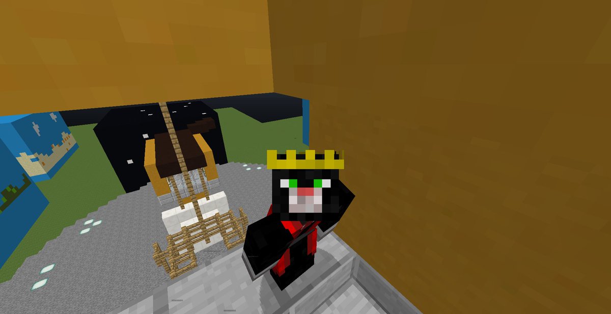 PixelBitNetwork's tweet photo. It seems that @Rumplepusscat is working hard at the #MobArena construction site! Have you seen the progress yet? https://t.co/numKbaPpJB