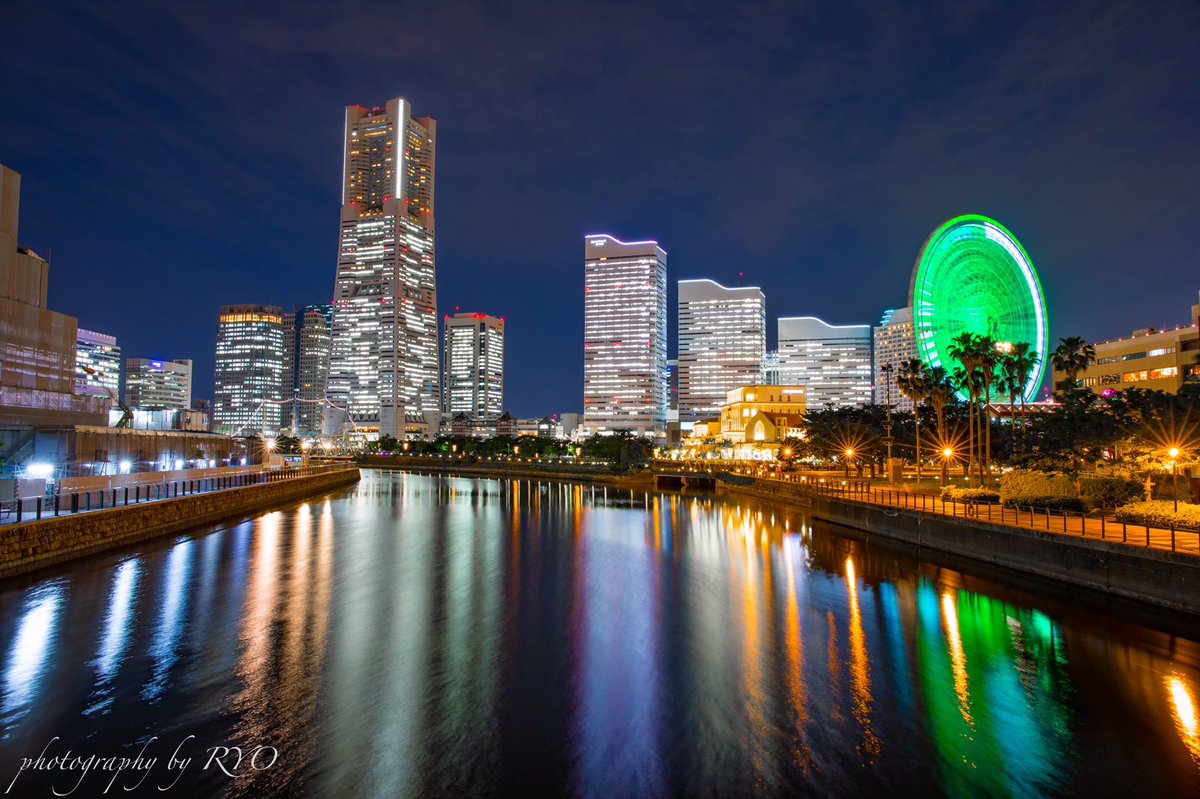 Ryo 歌い手 シーシャ屋 横浜へおいでよ みなとみらいへおいでよ 都内から遠くないよ Photography 夜景 みなとみらい夜景 2枚目 4枚目縦構図