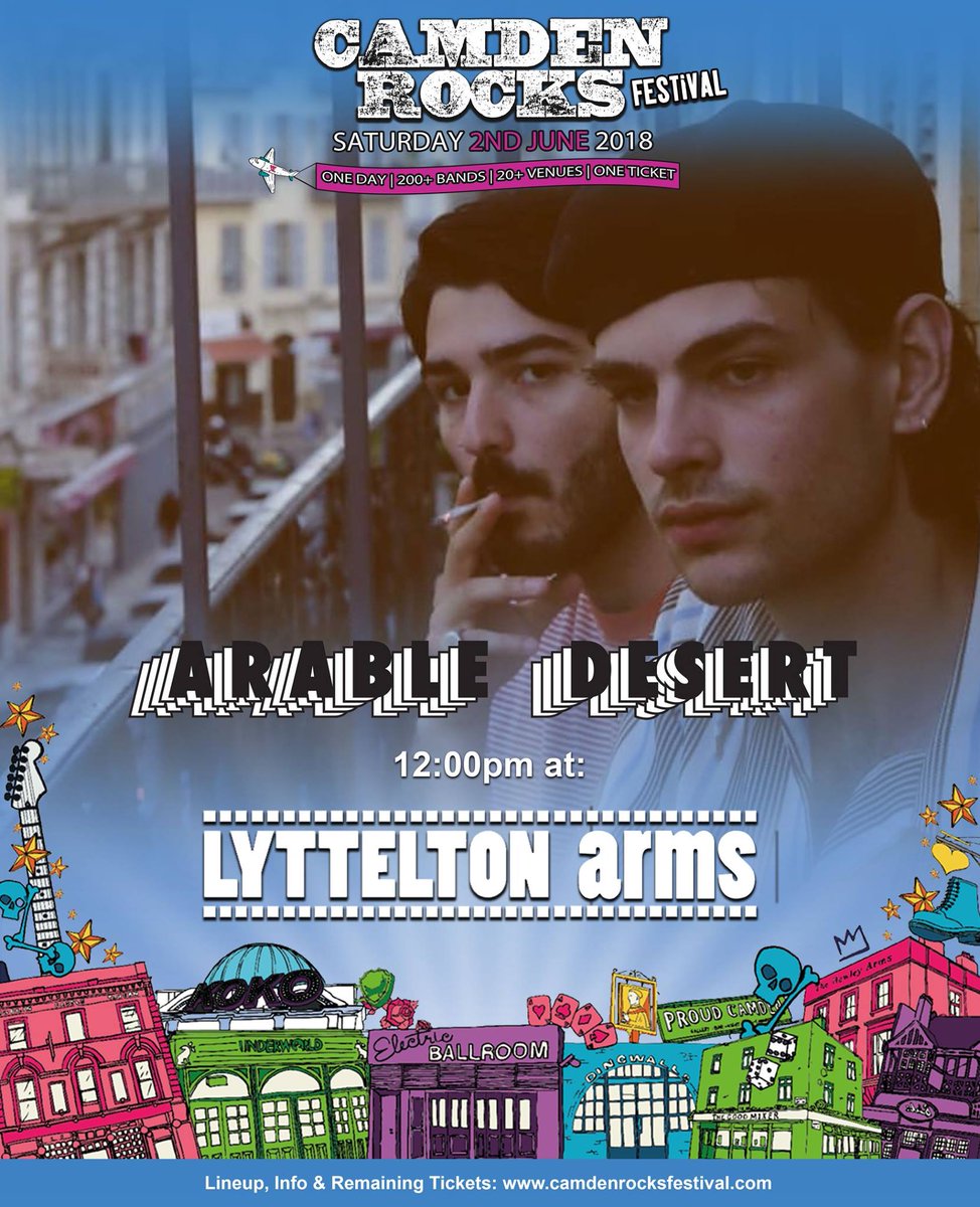 #STAGETIMES ★ @IPleadGuiltyUK at <a href="/GabetoLondon/">Gabeto London</a> w/ <a href="/NHAmusic/">Notting Hill Academy of Music</a> - youtu.be/DCVEc_WHv0w ★ <a href="/Cavalcade__/">CAVALCADE</a> at #CrescentCoffee - youtu.be/My_x4HHUR_s ★ @JuiceBoxLNDN at @Hawley_Arms ★ @ArableDesert at <a href="/LytteltonNW1/">Lyttelton Arms</a> - youtu.be/ekj7stG278c