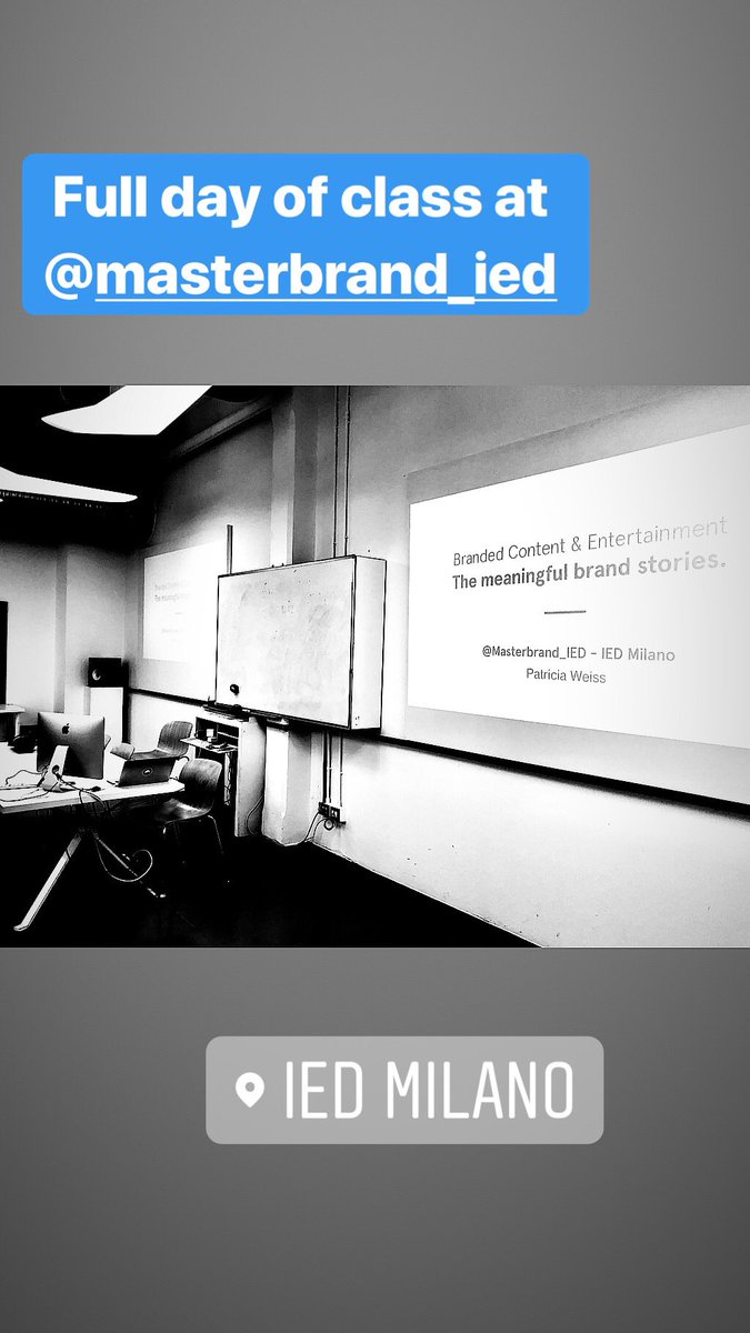PWEISSbr's tweet photo. Amazing days lecturing here in Milan, with great students and friends from @Masterbrand_IED Milano. Grazie mille @elena_sacco #openlesson #lesson #IEDMilano #IEDMaster #iedders #milan #brandedcontent #brandpurpose #meaningfulbrandnarratives https://t.co/Rw64VIuzku