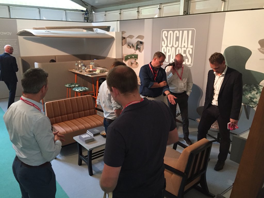 DamsFurniture's tweet photo. Social spaces by Dams at @CDWfestival stand PA1 in the project area #kastaway #cooper #cdw2018 https://t.co/WviKwxYQ8p