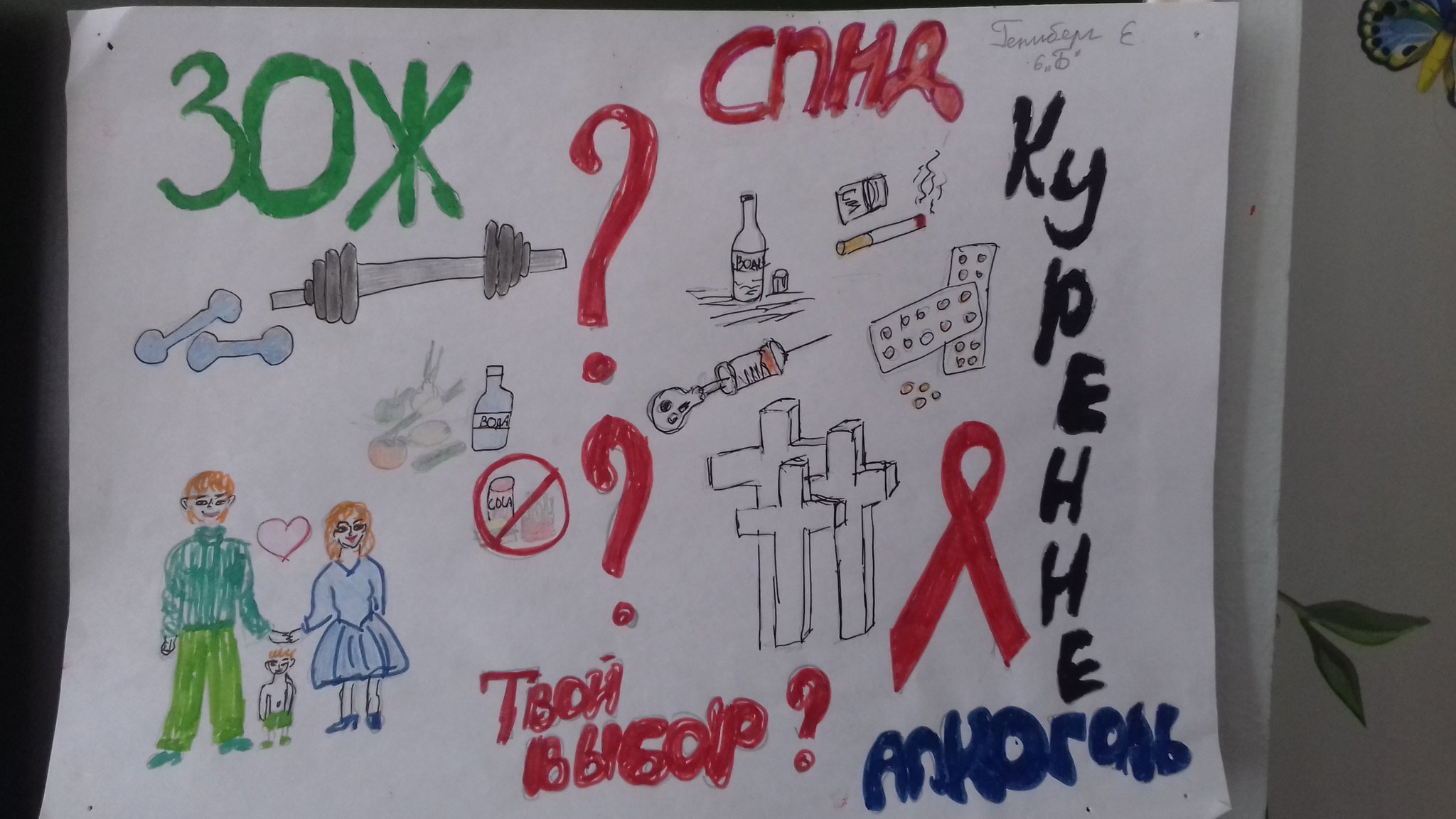 Плакат стоп ВИЧ СПИД