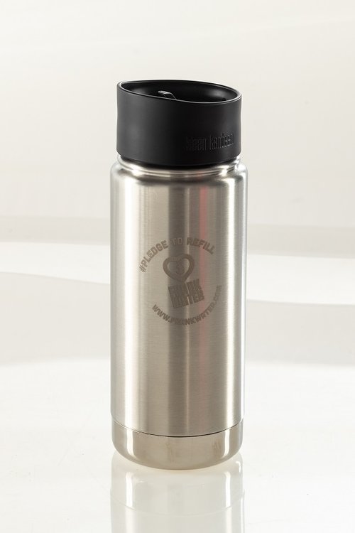Our new laser etched #PledgeToRefill flask is out now! Shop via tinyurl.com/y8ygs572 &amp; help change lives and reduce your #plastic #waste <a href="/biggreenweek/">Big Green Week</a> #BuySocial #SoCent #ReducePlasticWaste #SafeWaterSavesLives