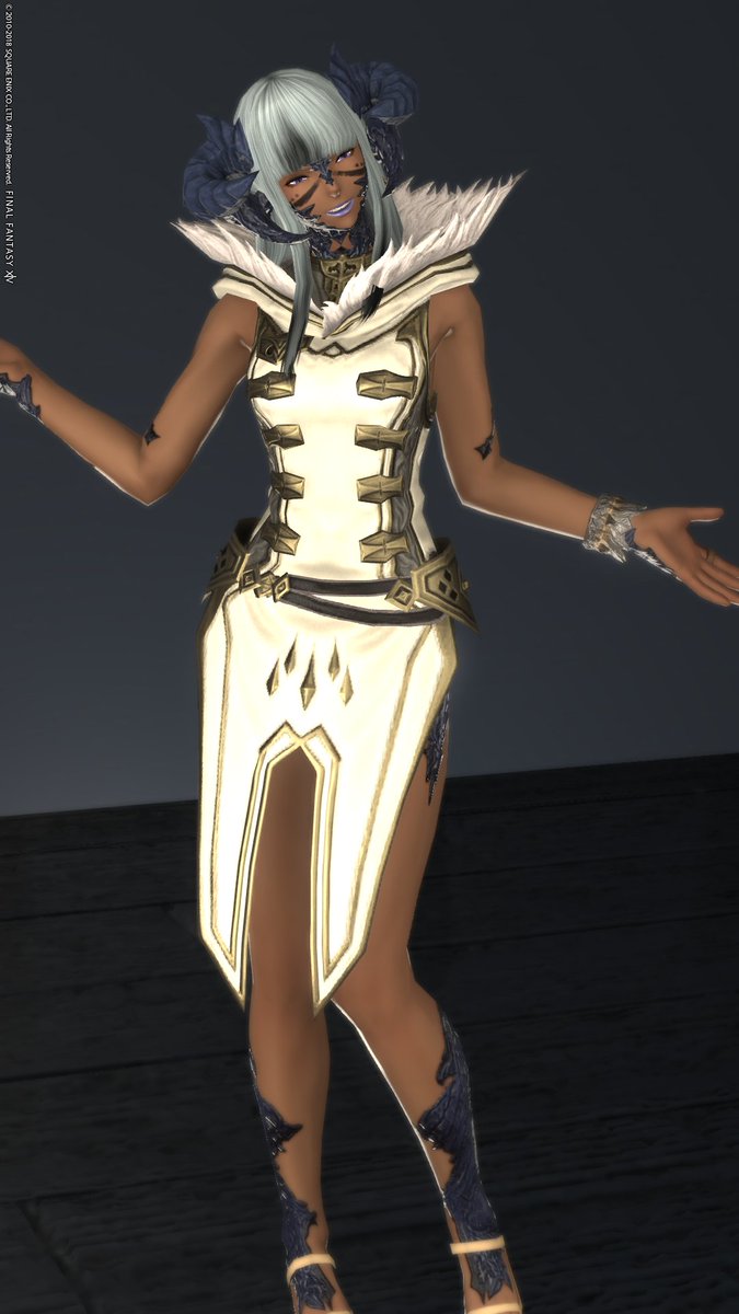 Feisu على تويتر ガンエン廟のモンク 侍胴手に入れた スノウホワイト染め なかなかイイ とおもったら後ろおパンツ丸見えじゃないかっ Ff14