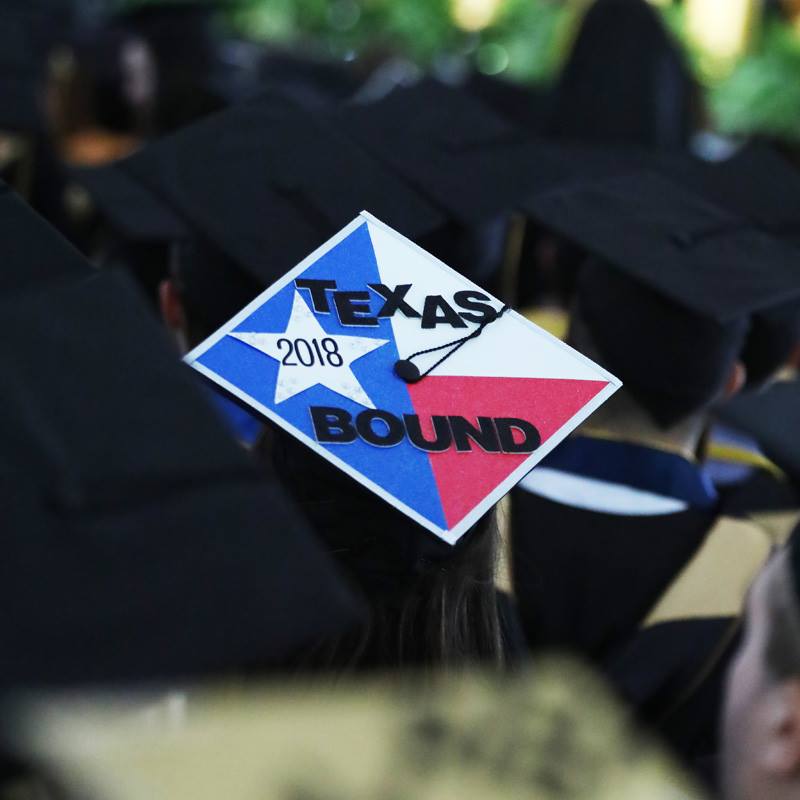 BryantUniv's tweet photo. Hats off for the Class of 2018! #BryantGrad2018 https://t.co/GAjvLU2N12
