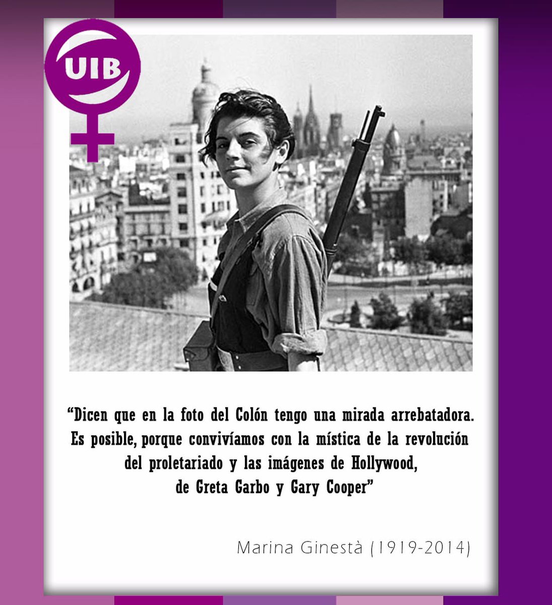 FeminUIB's tweet photo. Marina Ginestà (1919-2014): https://t.co/9RcBh86wMp https://t.co/8CqCI0vqwW