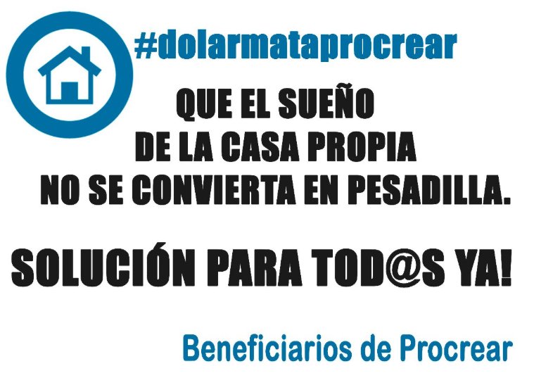 laudc1985's tweet photo. Necesitamos respuesta urgente! Estamos quedando afuera. Muchas familias se quedan sin sus hogares! @ivankerr @Procrear @BancoCentral_AR #dolarmataprocrear
* Aumento de topes
*Aumento de subsidio
* Dolar preferencial 
* Subsidio en gastos de escritura https://t.co/TyA9FwESqA