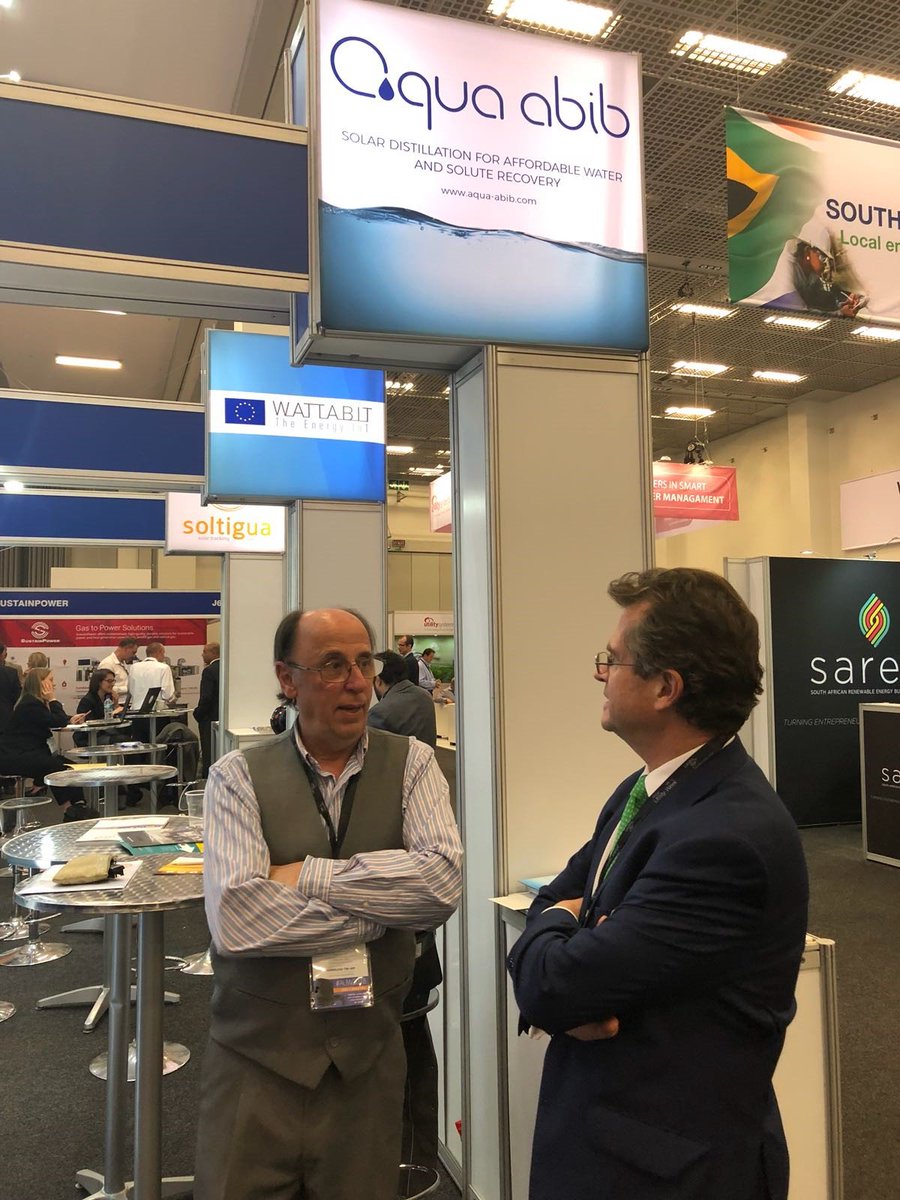 Dues empreses catalanes, <a href="/WATTABIT/">WATTABIT</a> i <a href="/AQUA_abib/">AQUA.abib</a>, han viatjat a l' @AfricaUtilities gràcies al Business Acceleration Services que ofereix <a href="/EU_EASME/">EASME - Executive Agency for SMEs</a> #SMEInstrument #H2020