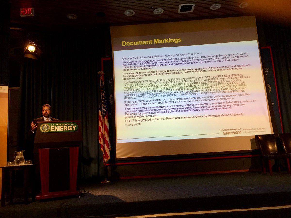 christinayiotis's tweet image. Alexander Petrilli, Software Engineering Institute, kicking off the Carnegie Mellon University Software Engineering Institute’s “Cybersecurity Capability Maturity Model (C2M2) Update Stakeholder Forum” @ENERGY @CarnegieMellon #C2M2 #Cybersecurity @NISTcyber #NISTCyberFramework