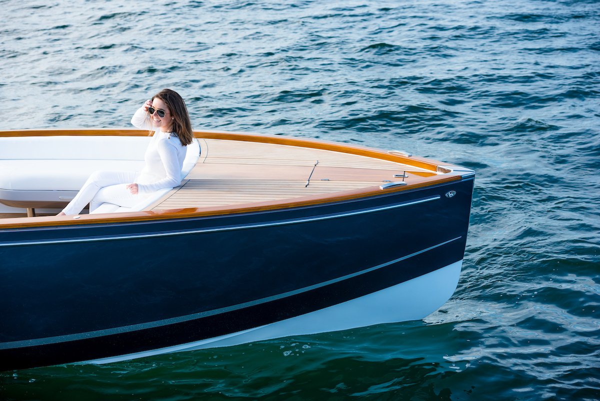 In addition to being fully electric, Dasher features 3D-printed components throughout, including her titanium hardware. #HinckleyDasher #Electric #HinckleyYachts #3DPrinting #3DPrinted #FullyElectric #Innovation #Innovator #Modern #ElectricBoat