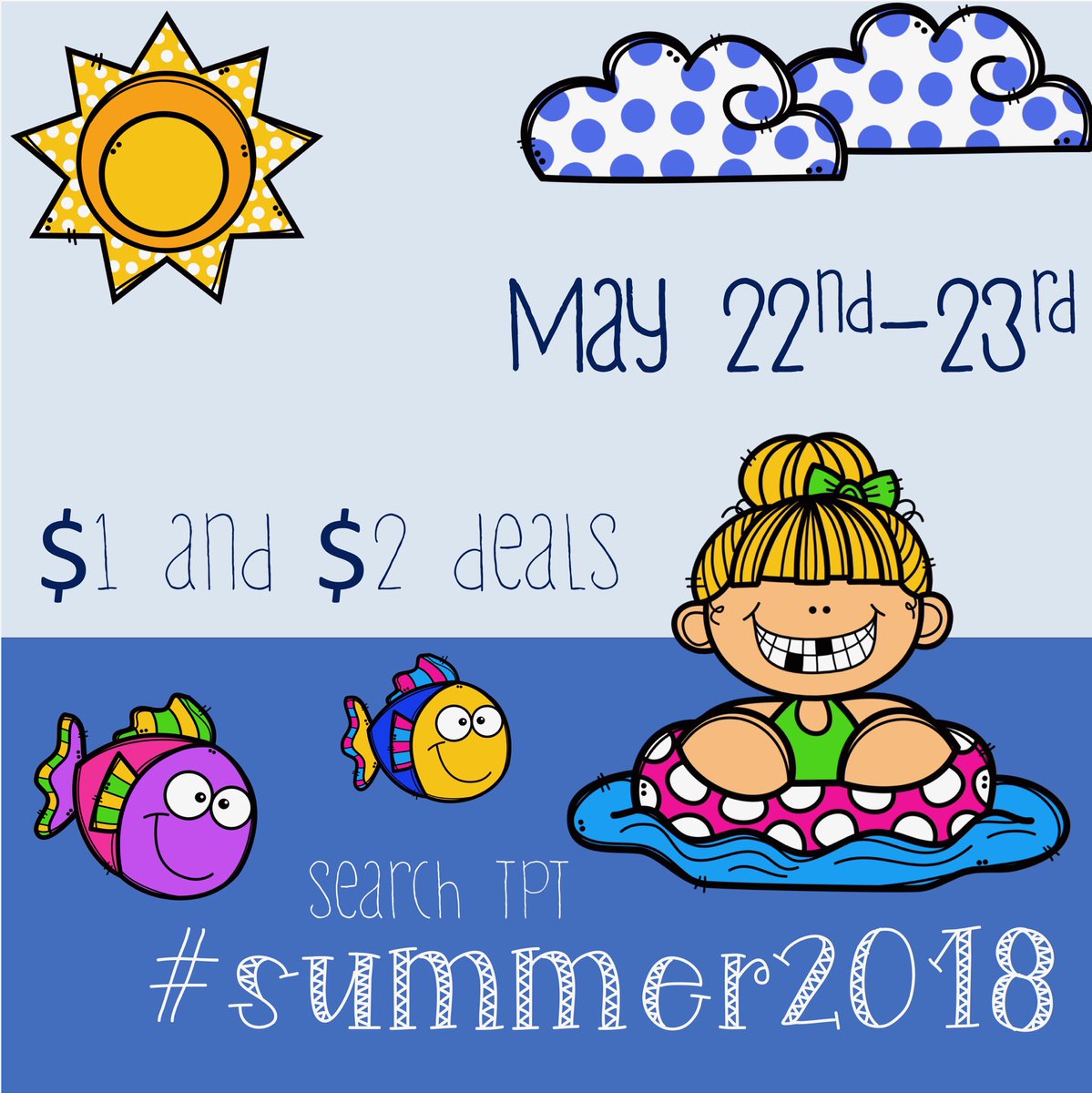 Grade1Fun_'s tweet image. Search #summer2018 on Teachers pay Teachers today and tomorrow for some amazing deals!