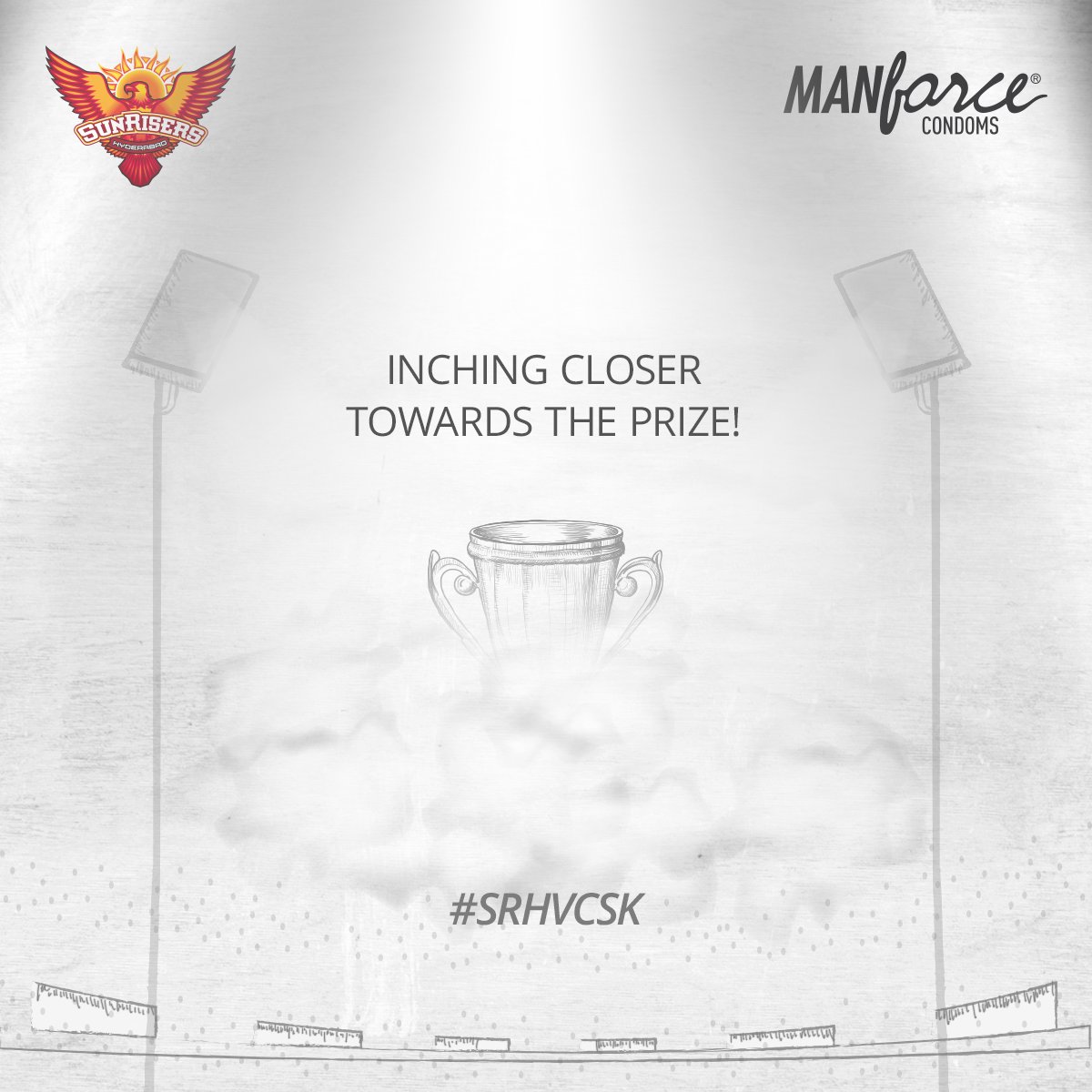 ManforceIndia's tweet photo. With this WIN, we will be one step closer to being the champion. Let’s do it, @SunRisers
#manforcepowerplay #orangearmy #SRHvCSK #IPL2018 https://t.co/x5wmknl2I5
