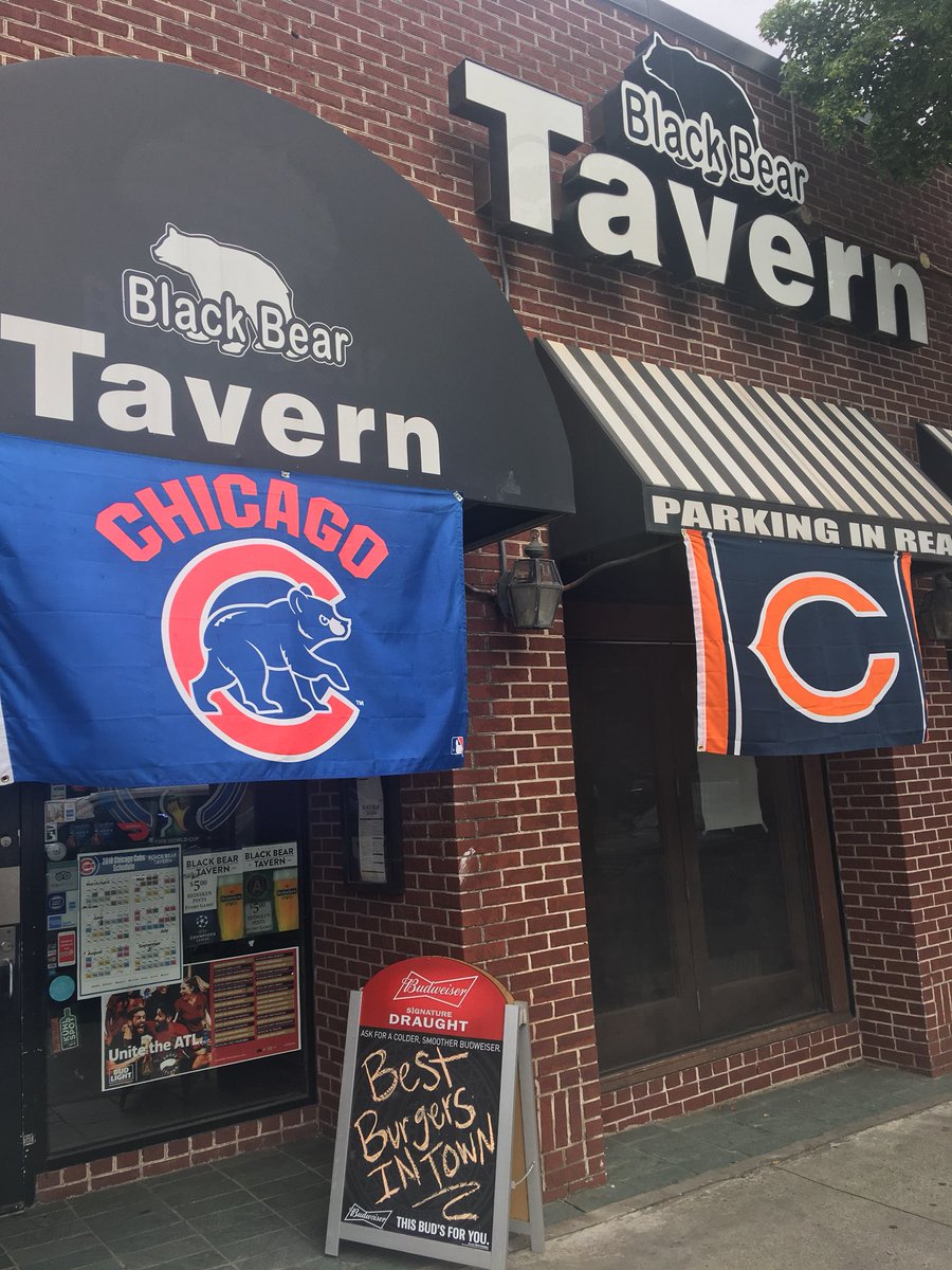 EnergizedMonkey's tweet photo. The ONLY REAL Chicago Bar in Atlanta in Buckhead @BlackBearTavern #MonkeyBombs #Burgers #Budweiser #Buckhead #ATL #Chicago https://t.co/68h6IFDNwN