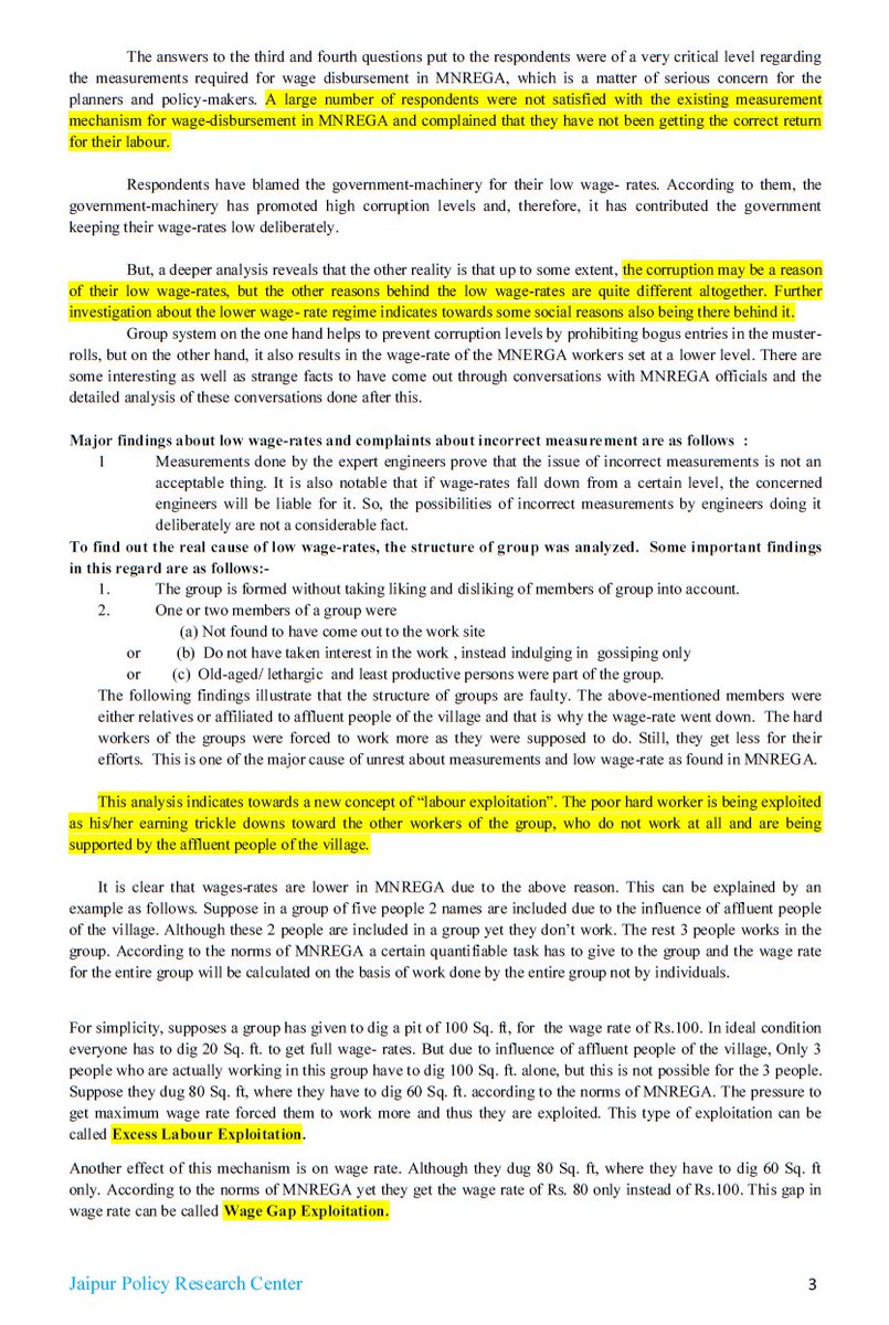 jprcindia's tweet photo. #MGNREGA is demand driven scheme. Payment is based on group performance. A #research study based on #primary #data is done by #JPRC. See the #research #paper. https://t.co/EK0QJHJllB