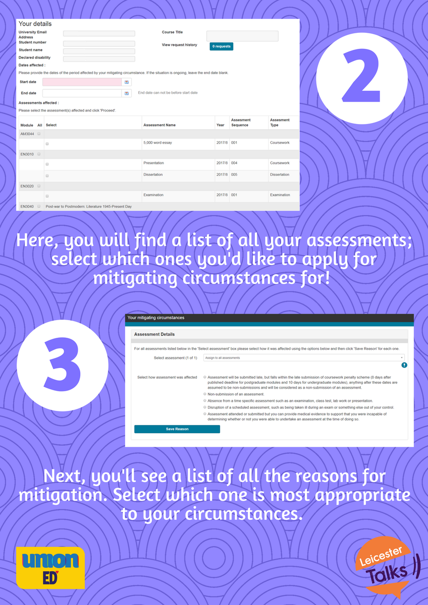 ulsuadvice's tweet photo. Wanting to apply for Mitigating Circumstances? Follow these easy steps, or get in touch with us for more advice or guidance! 💙 https://t.co/qGb7QHvqy2
