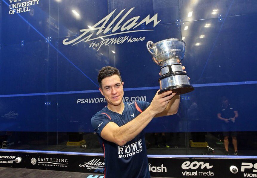 BlackKnightPlay's tweet photo. #squash Congratulations for @MiguelSquash Angel Rodriguez winning his 1st World Series title beating the world champion,and @noursherbini British Open Champions 2018 from @BlackKnightPlay #britopen18 https://t.co/zGrhuwaG92