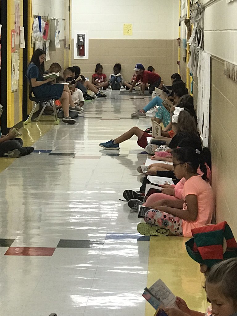 dinamartinez_'s tweet photo. Reading is like breathing at Cole. #bcoleinspired #childrensbookweek2018 @Randimae31 @mscyeung https://t.co/xUanUZvEOi