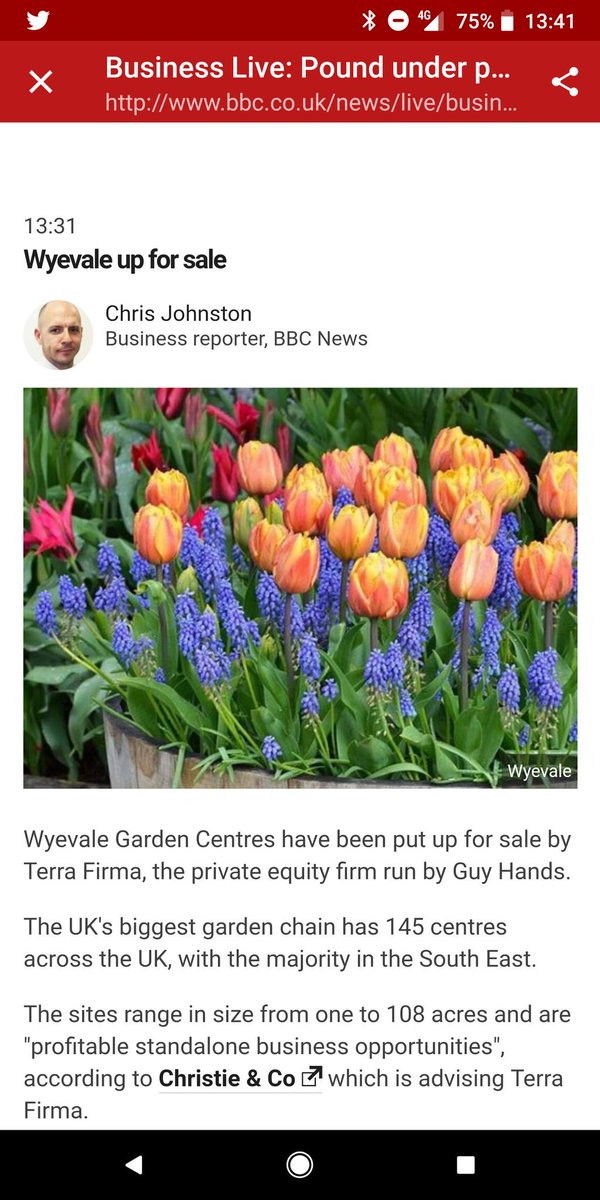 @ChristieCoUK brings Wyevale Garden Centres to the market