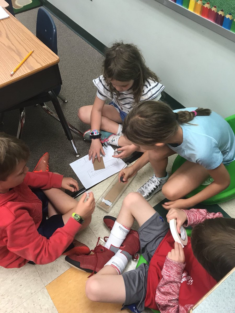 2ndGradePride's tweet photo. Working on the “Create” step of the Engineering Design Process today! #NTMSteam @NTMKnightsAPS https://t.co/jJkt0LDuEq