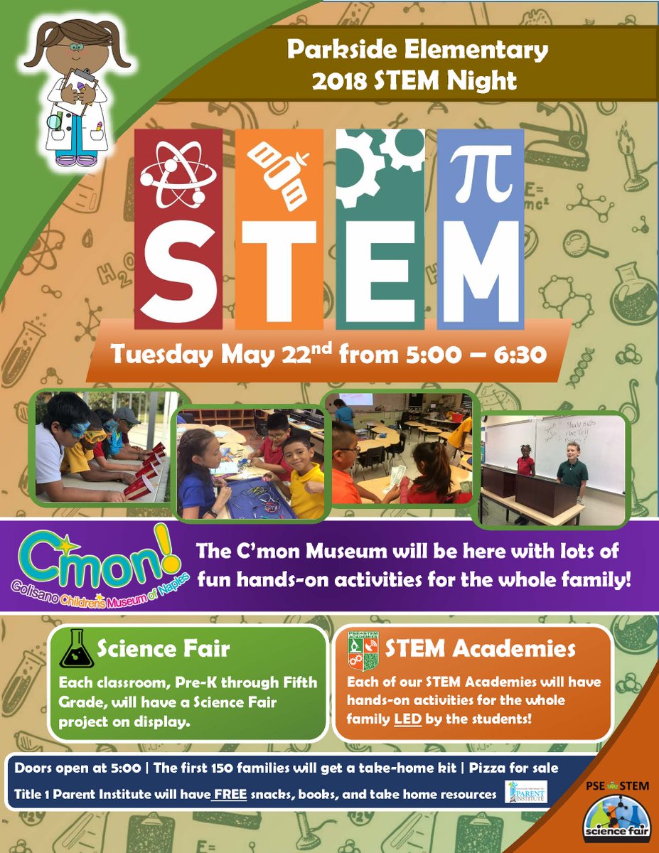 mrwarescience's tweet photo. Today's the day! Come to @ParksideProud's 2018 STEM Night from 5:00-6:30. Teachers and families, tag your tweets with #PSESTEMNight. https://t.co/9crugESqLs