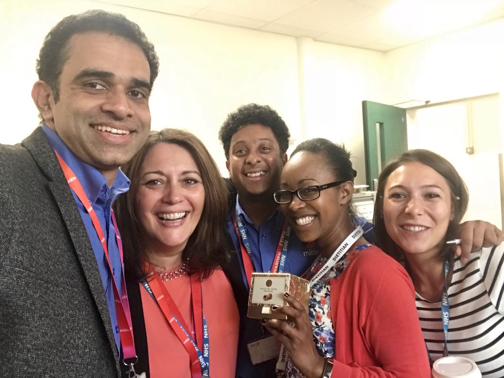 Annette_RD's tweet image. Eeek! This week is full of #Lasts Today, last day at St Helier Hospital as  the Mitie Dietitian. I’m going to miss these beautiful, smilie faces. I’m forever grateful, thank you for supporting me, laughing with me and hugging me! @wearemitie @epsom_sthelier