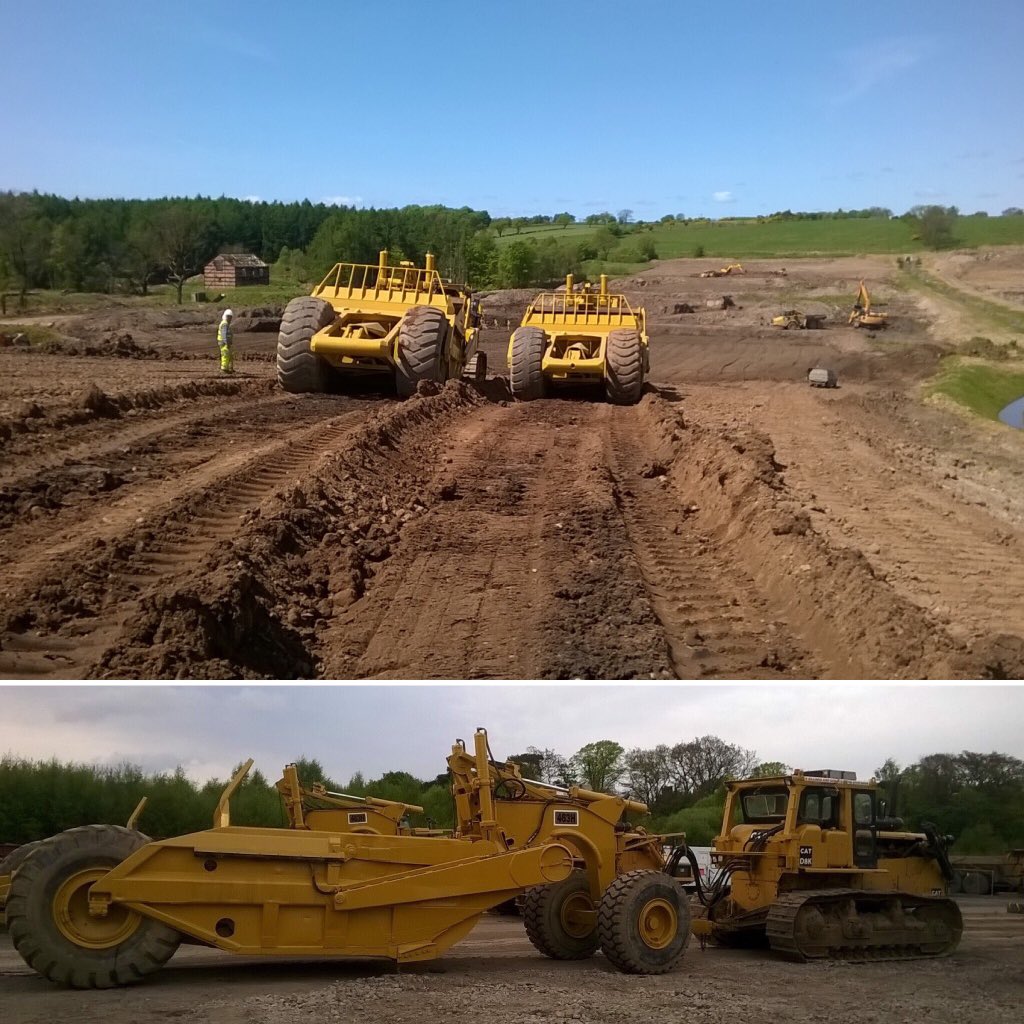 dmorganplc's tweet photo. Legendary CAT D8 Tractors &amp; Boxes looking great on one of our Earthworks Projects in Scotland. #earthworks #muckshift #legendarykit https://t.co/nm6SkRMw8A